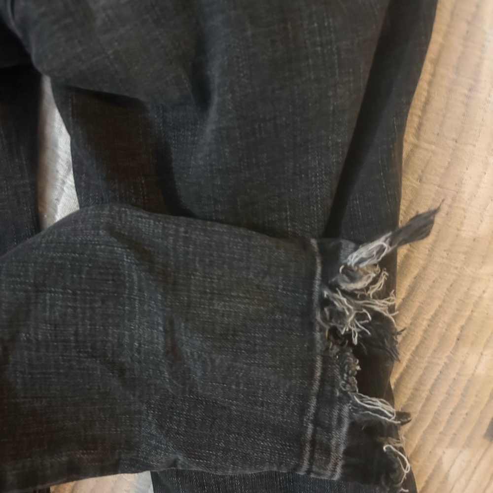We the free high wasted frayed bottom trim 26